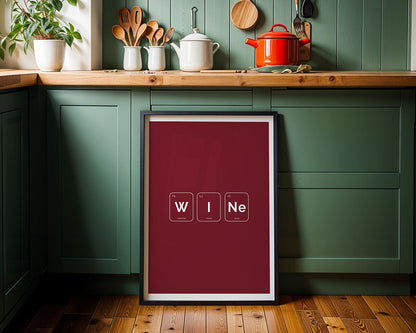 WINE – Periodic Table Wall Art