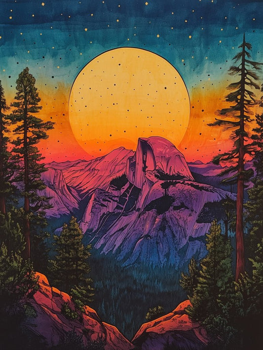 Yosemite Sunset Wall Art